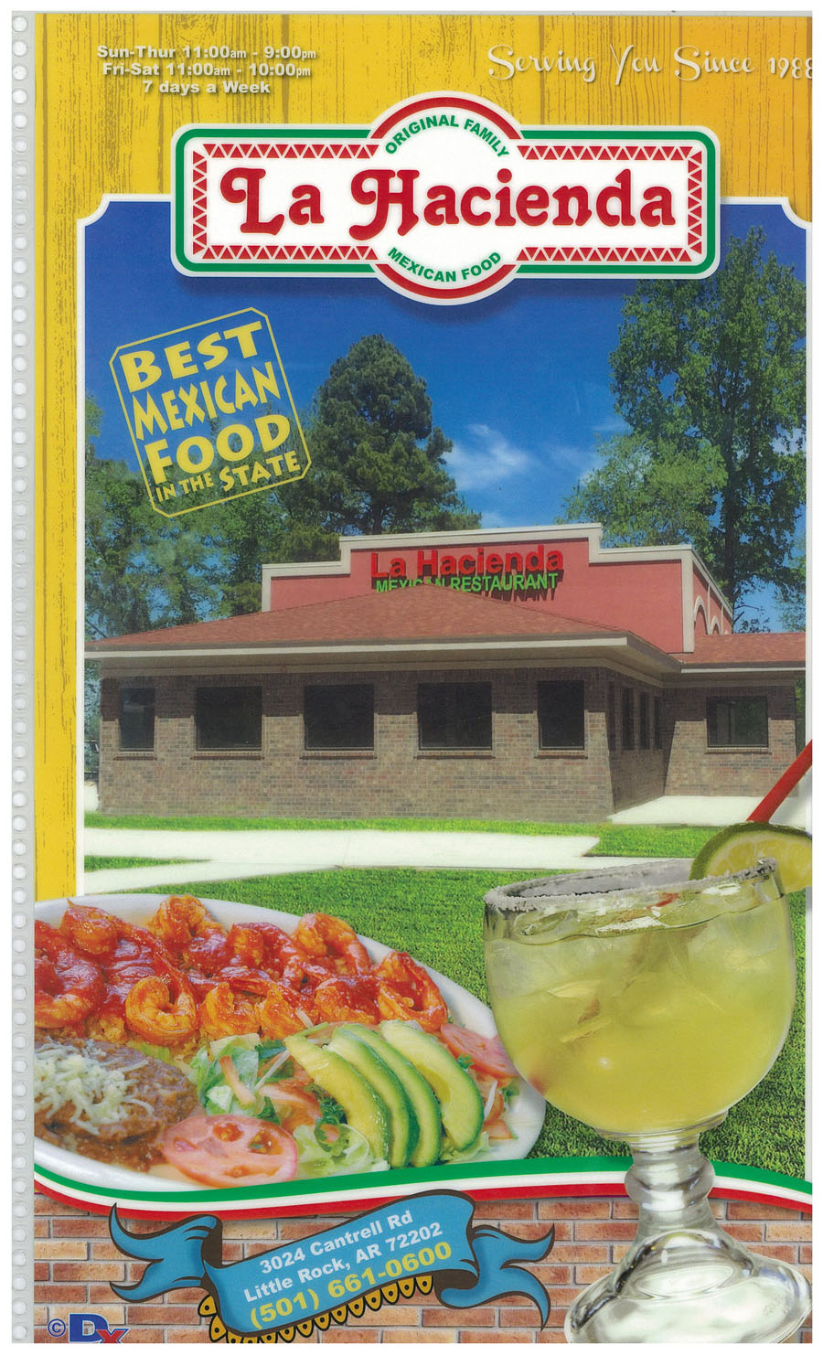 La Hacienda Little Rock Menu Page Of In La Hacienda Menu Cover